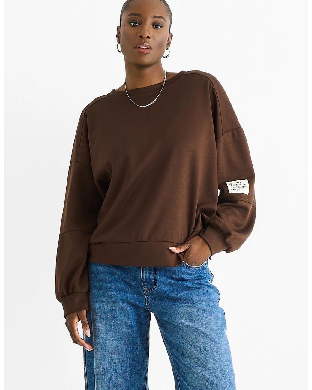 Gini London Brown Chocolate Soft Lightweight Pull Over Jumper
