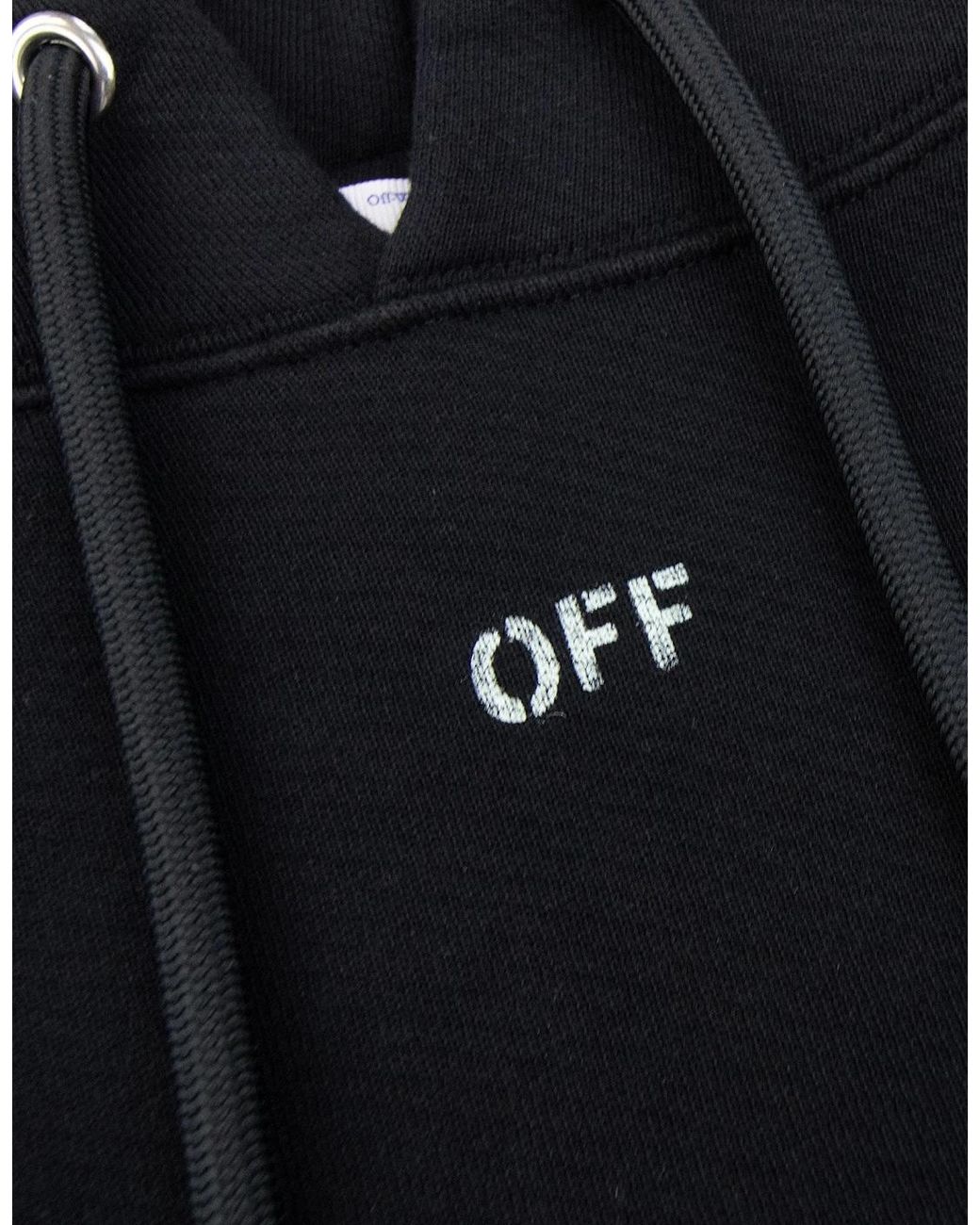 Off-White c/o Virgil Abloh Black Off Vibe Arrow Skate Hoodie/Aqua for men