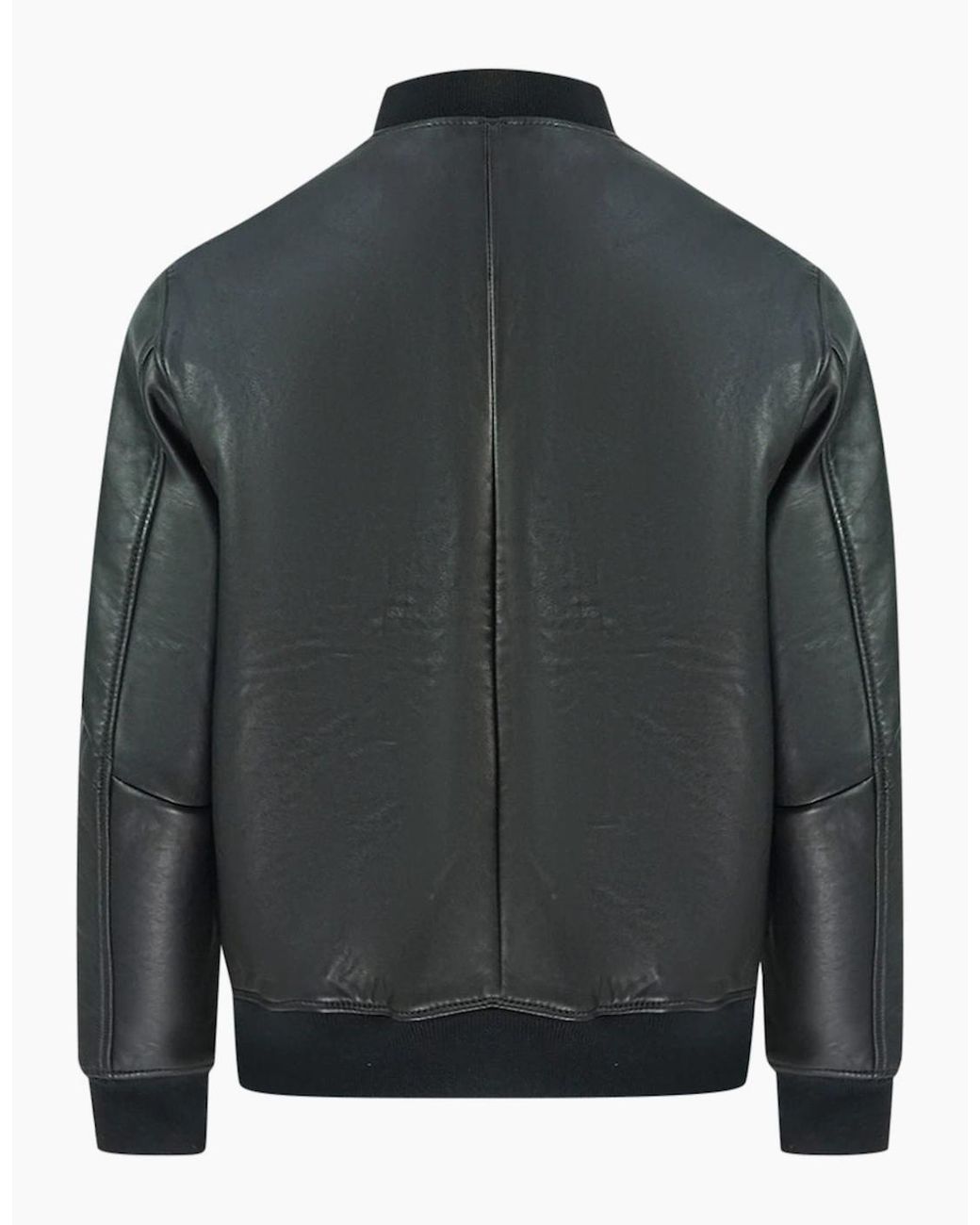 DIESEL Black L-Bluff Leather Jacket for men