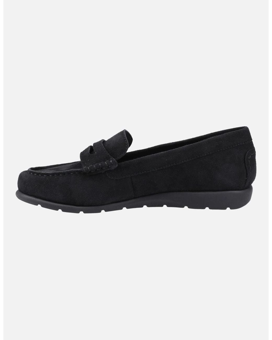 Hush Puppies Black Shelby Suede Loafers