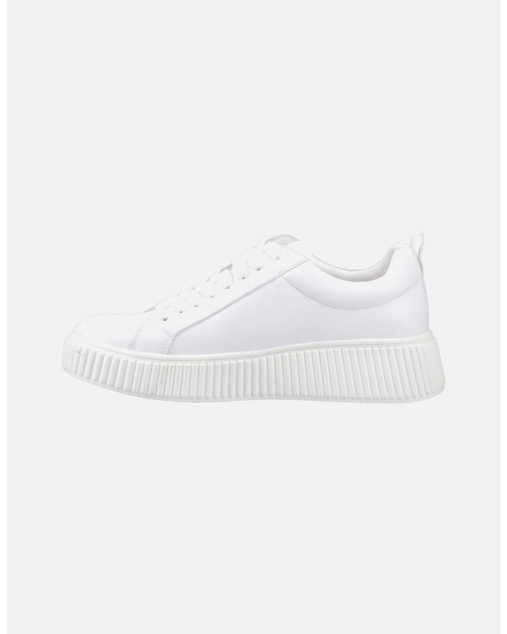 Hush Puppies White Harlow Leather Trainers