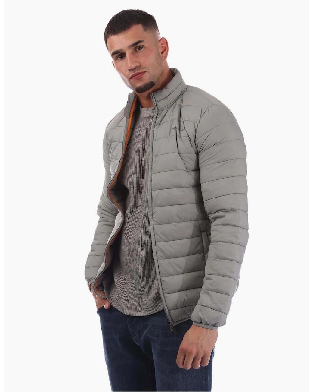 Aquascutum Gray Puffer Jacket for men