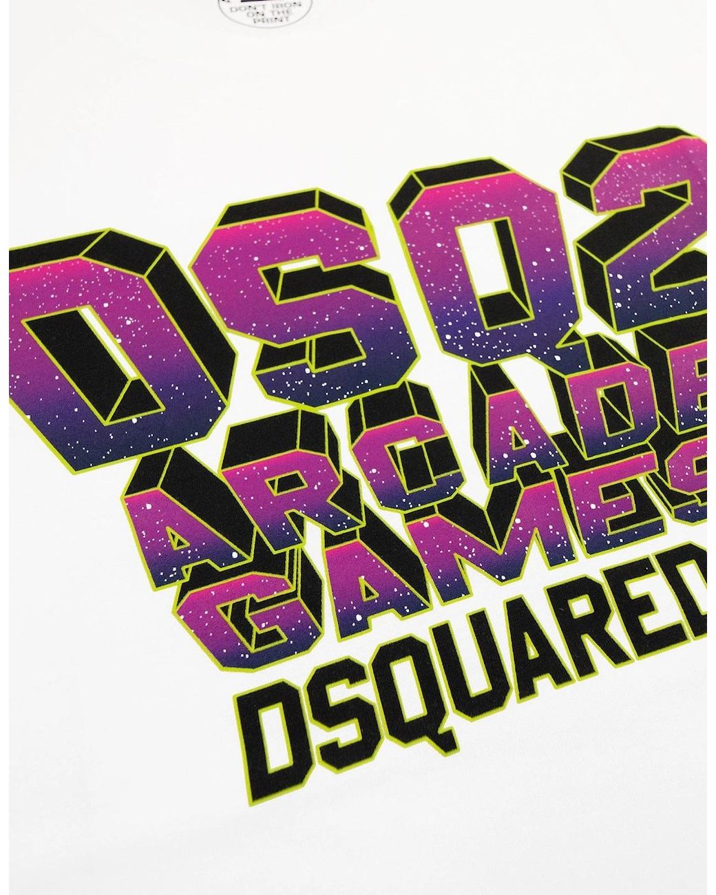 DSquared² White Dsq2 Arcade Games Cool T Shirt 100 for men