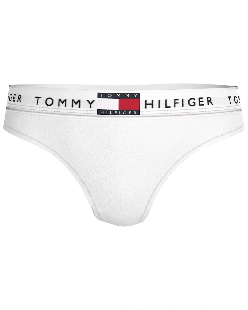 Tommy Hilfiger White Heritage Cotton Thong
