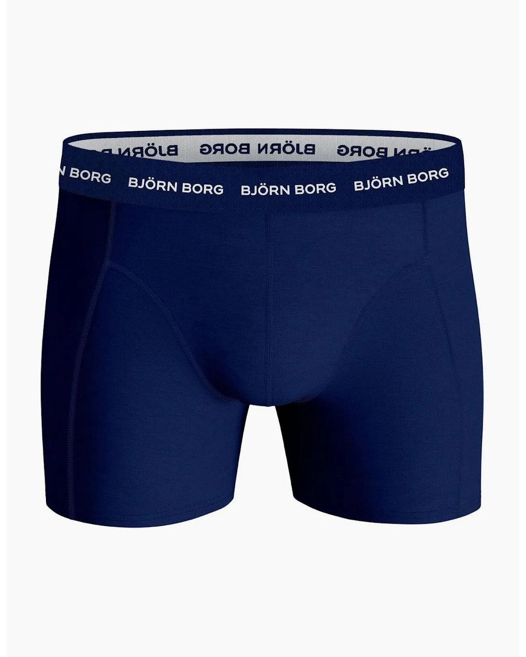 Björn Borg Blue 3-Pack Classic Logo Boxer Briefs, Combination for men