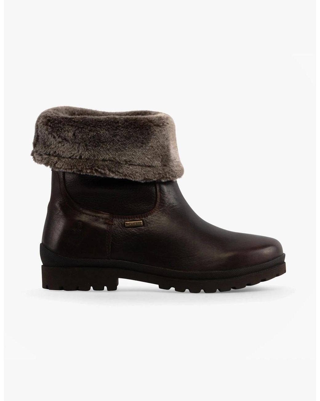 Hush Puppies Black Alice Leather Mid-Height Boots Tan