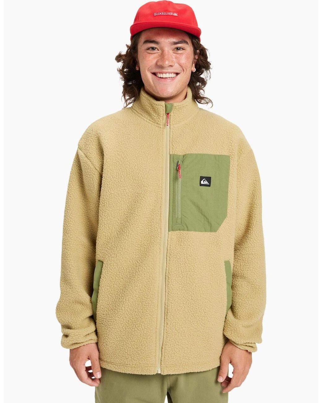 Quiksilver Natural Clean Coast Breathable Full Zip Fleece for men