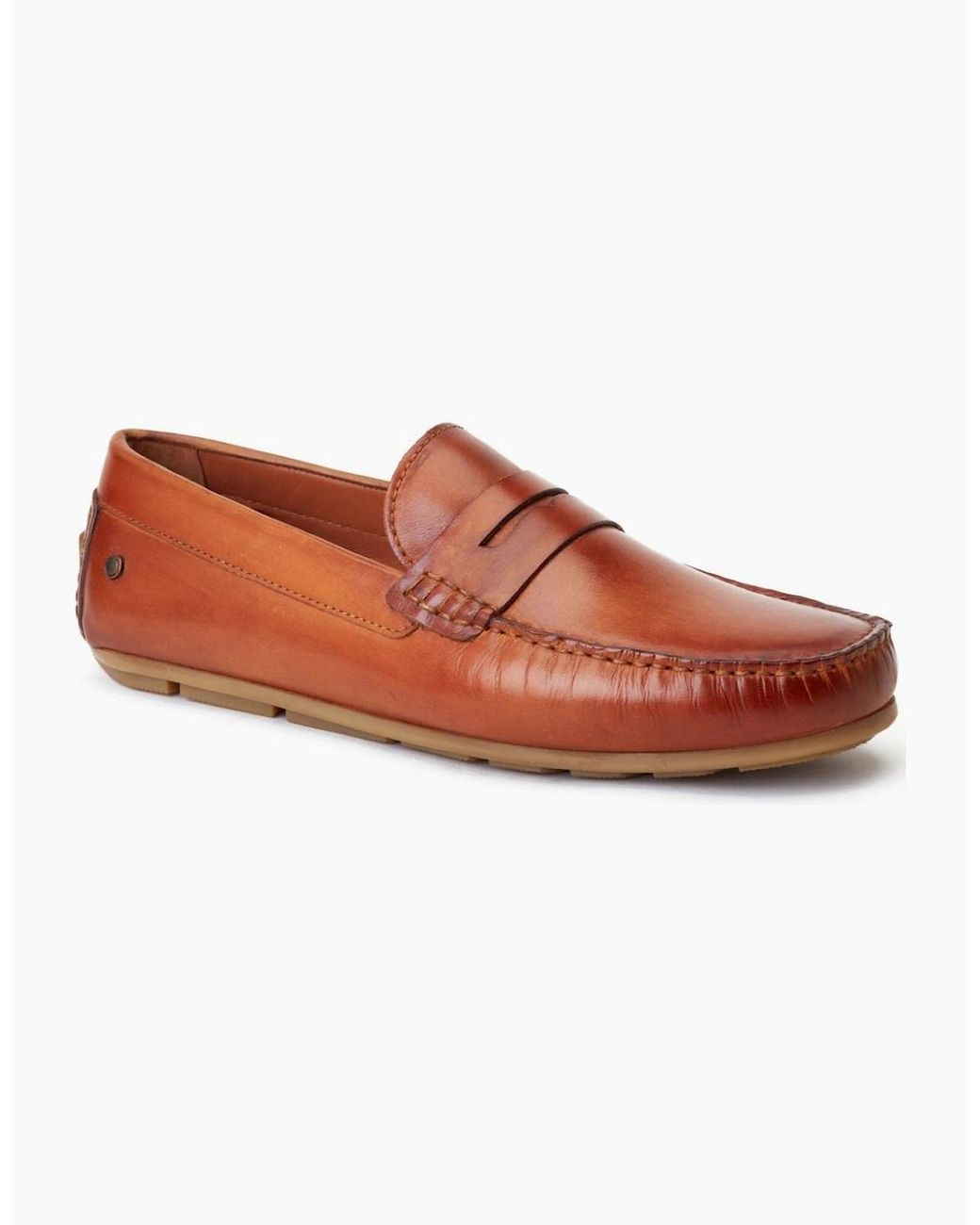 Base London White Collins Loafers for men
