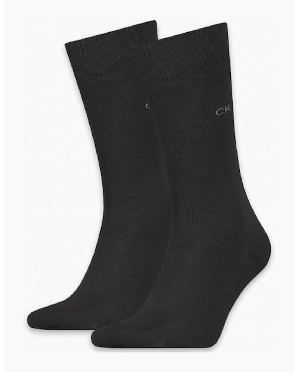 Calvin Klein Black 2-Pack Premium Combed Cotton Socks for men