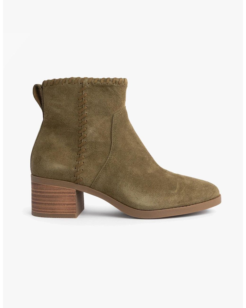 TOMS Green Delilah Ankle Boots