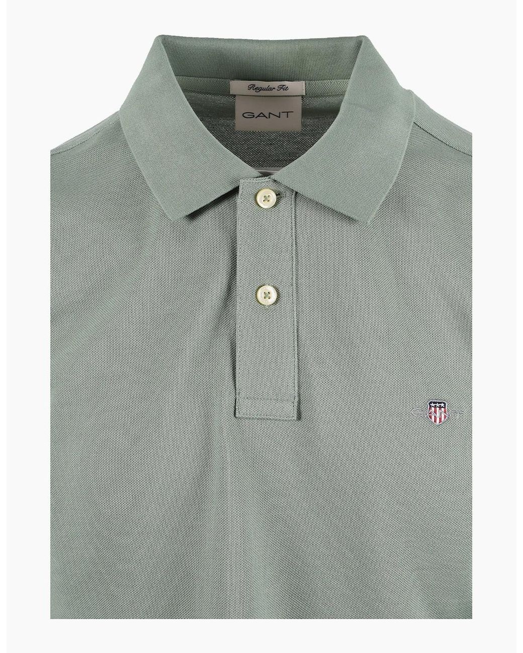 Gant Green Classic Regular Polo Shirt Surplus Mint for men