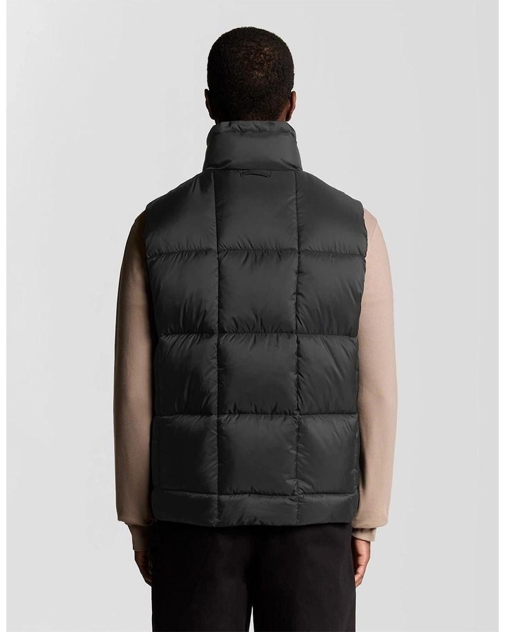 Lyle & Scott Black Cocoon Gilet for men