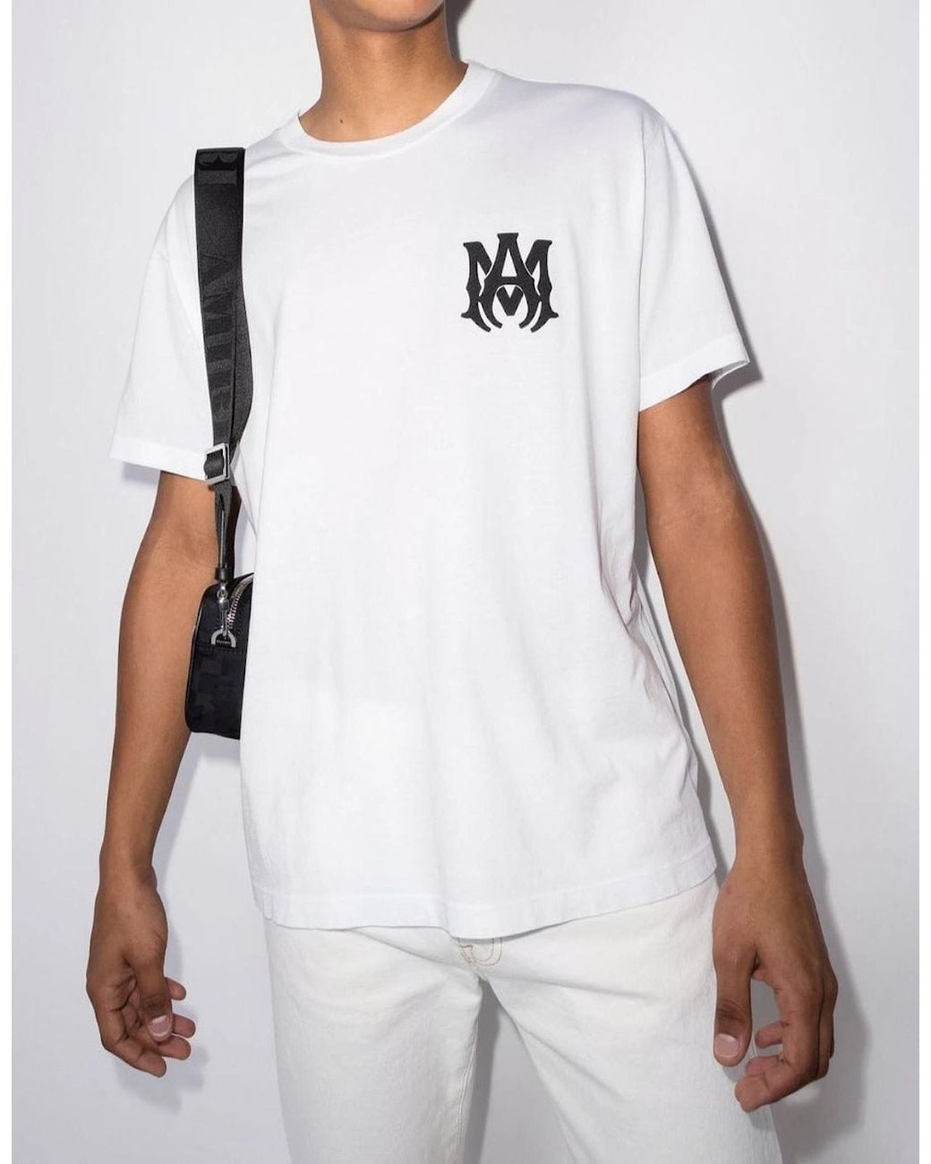 Amiri White Ma Logo T-Shirt for men
