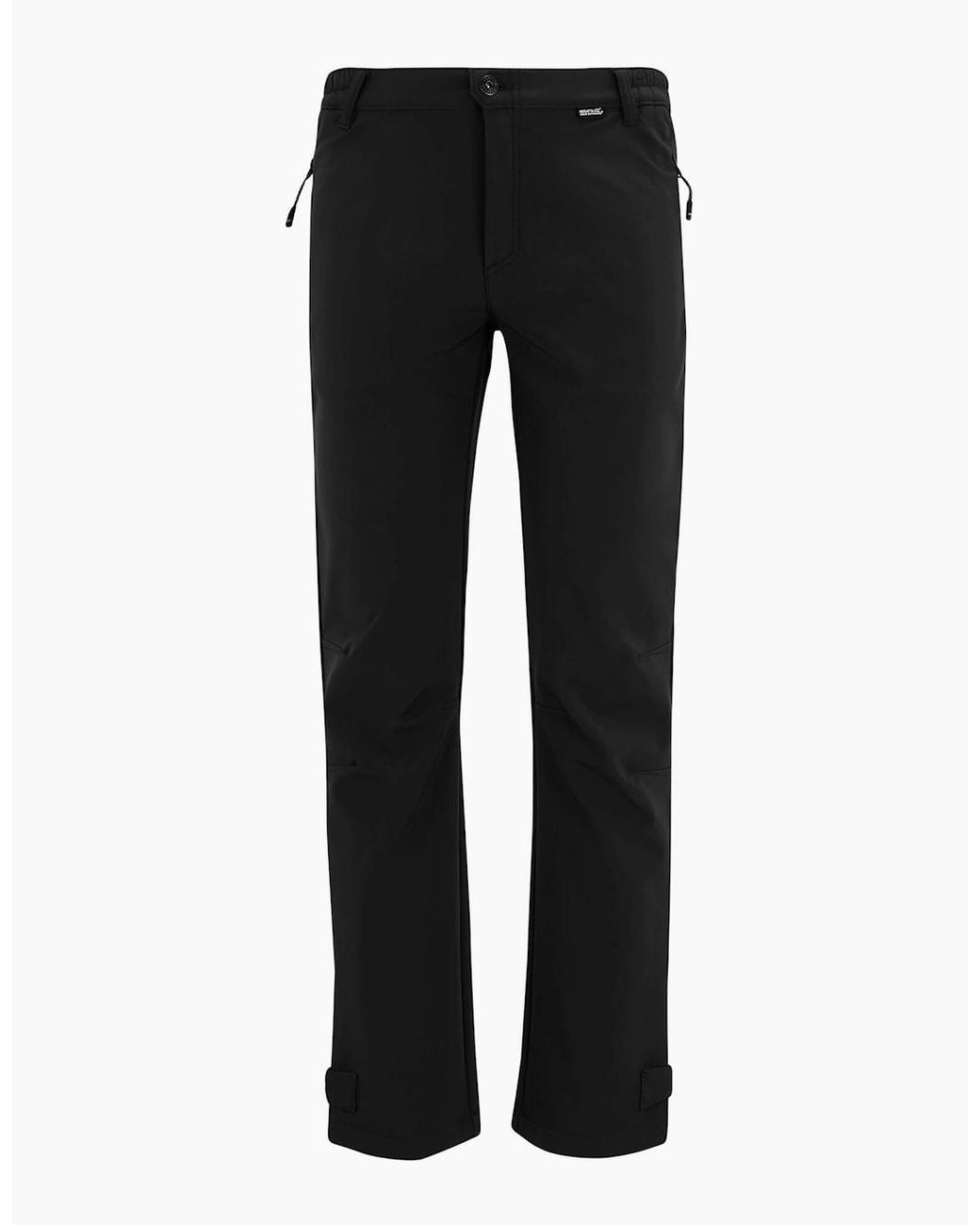 Regatta Black Geo Softshell Hiking Trousers for men