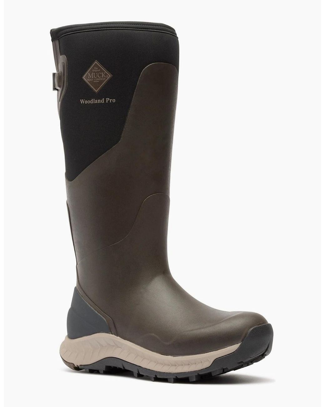 Muck Boot Black S Woodland Pro Rubber Coffee Wellington Boots for men
