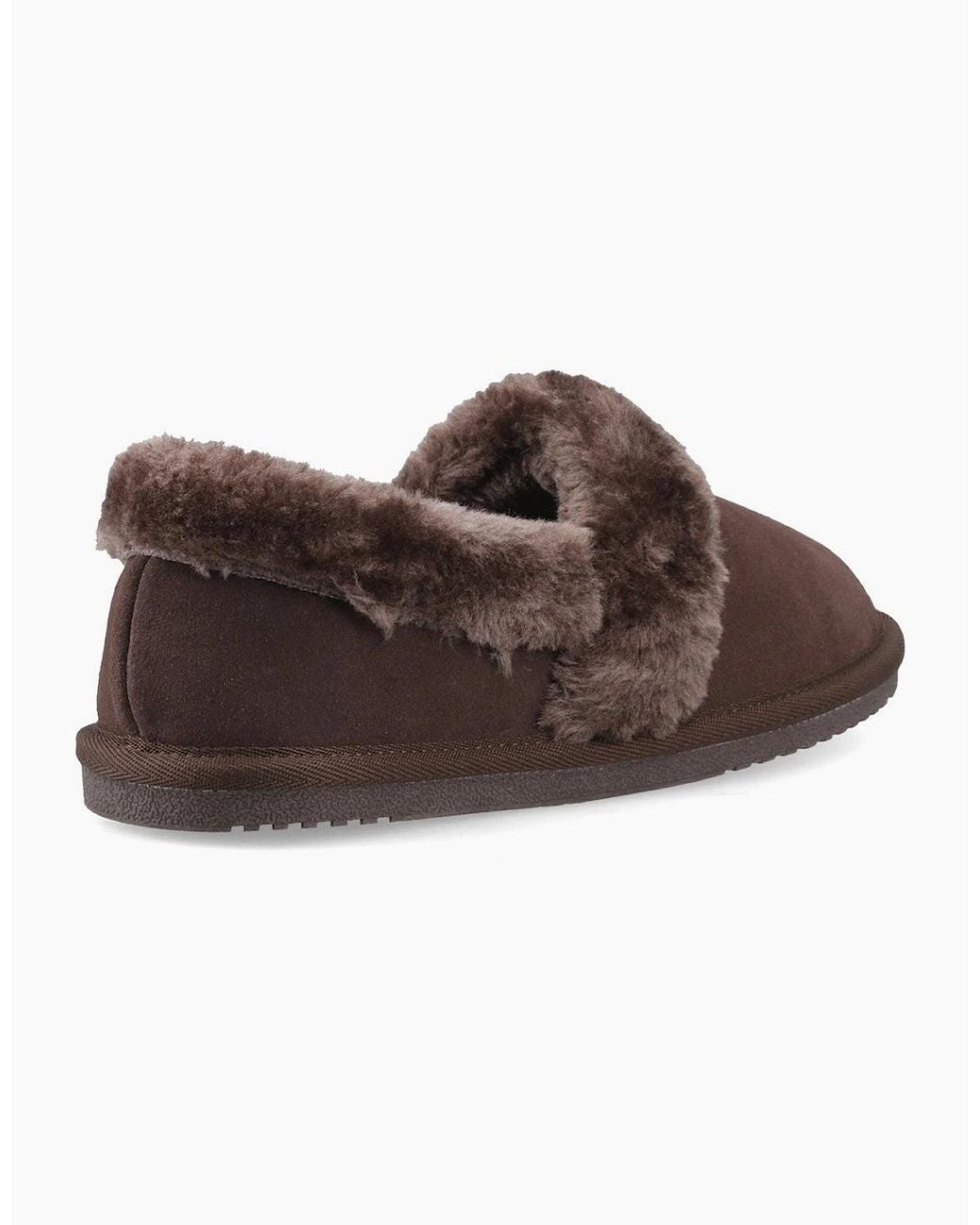 Hush Puppies Brown Ariel Full Slippers Chocolate