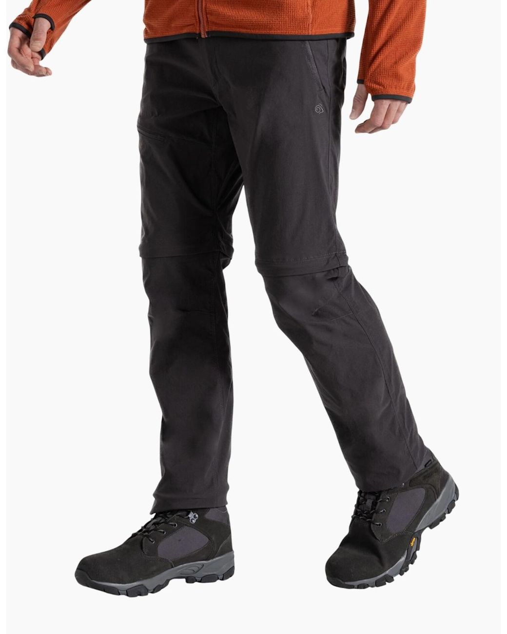 Craghoppers Gray Nosilife Pro Iii Convertible Trousers for men
