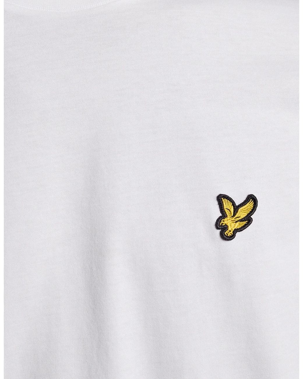 Lyle & Scott White Long Sleeve Cotton T-Shirt for men
