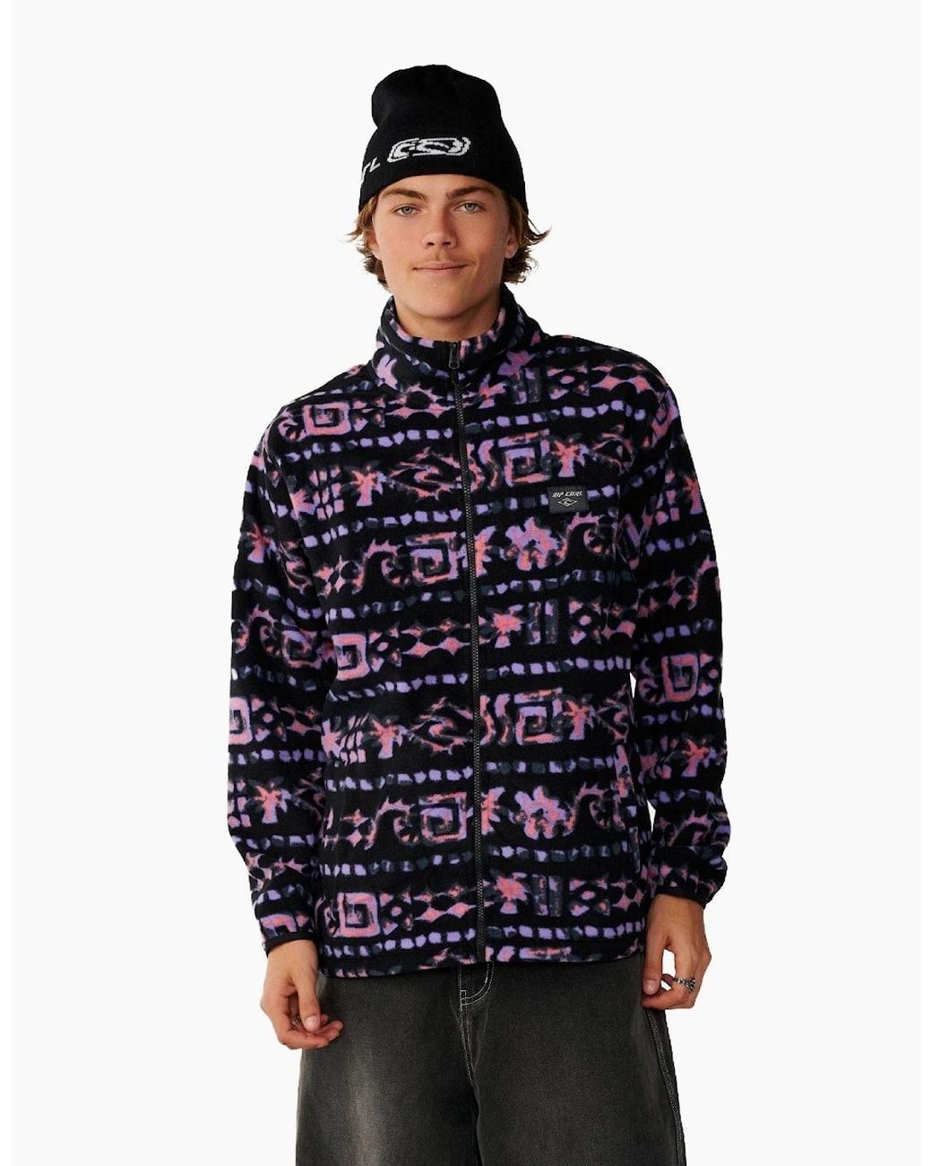 Rip Curl Blue Rip Curl Sessions Polar Full Zip Fleece for men