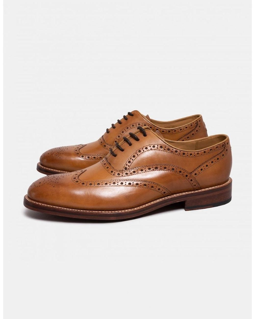 Oliver Sweeney Brown Aldeburgh Leather Brogue for men