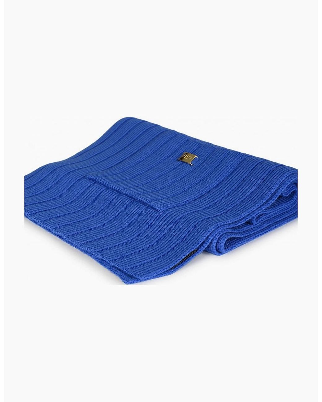 Fendi Blue Woven Scarf for men