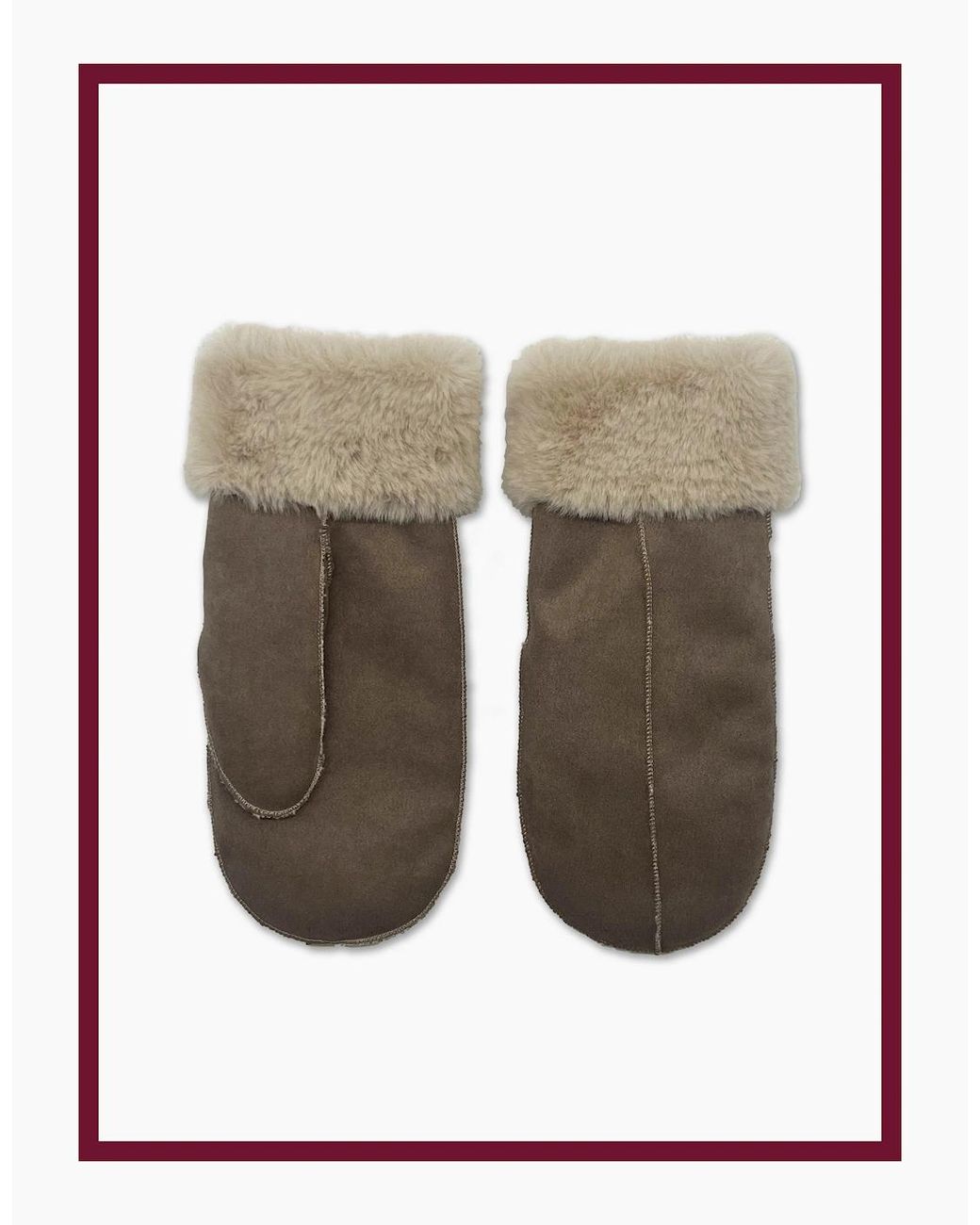 Nooki Design White Fleur Mittens