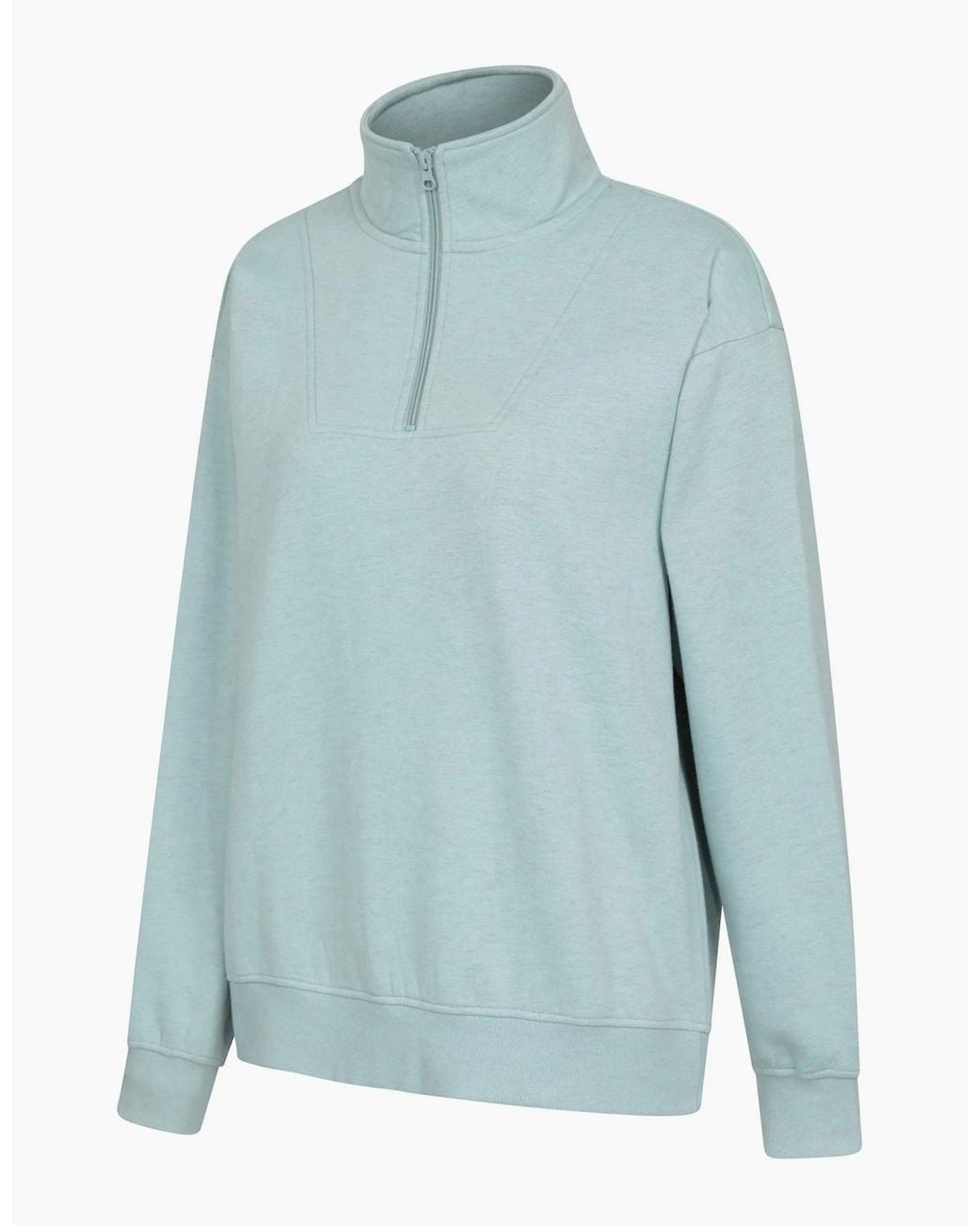 Mountain Warehouse Blue Zip Neck Relaxed Fit Sweatshirt