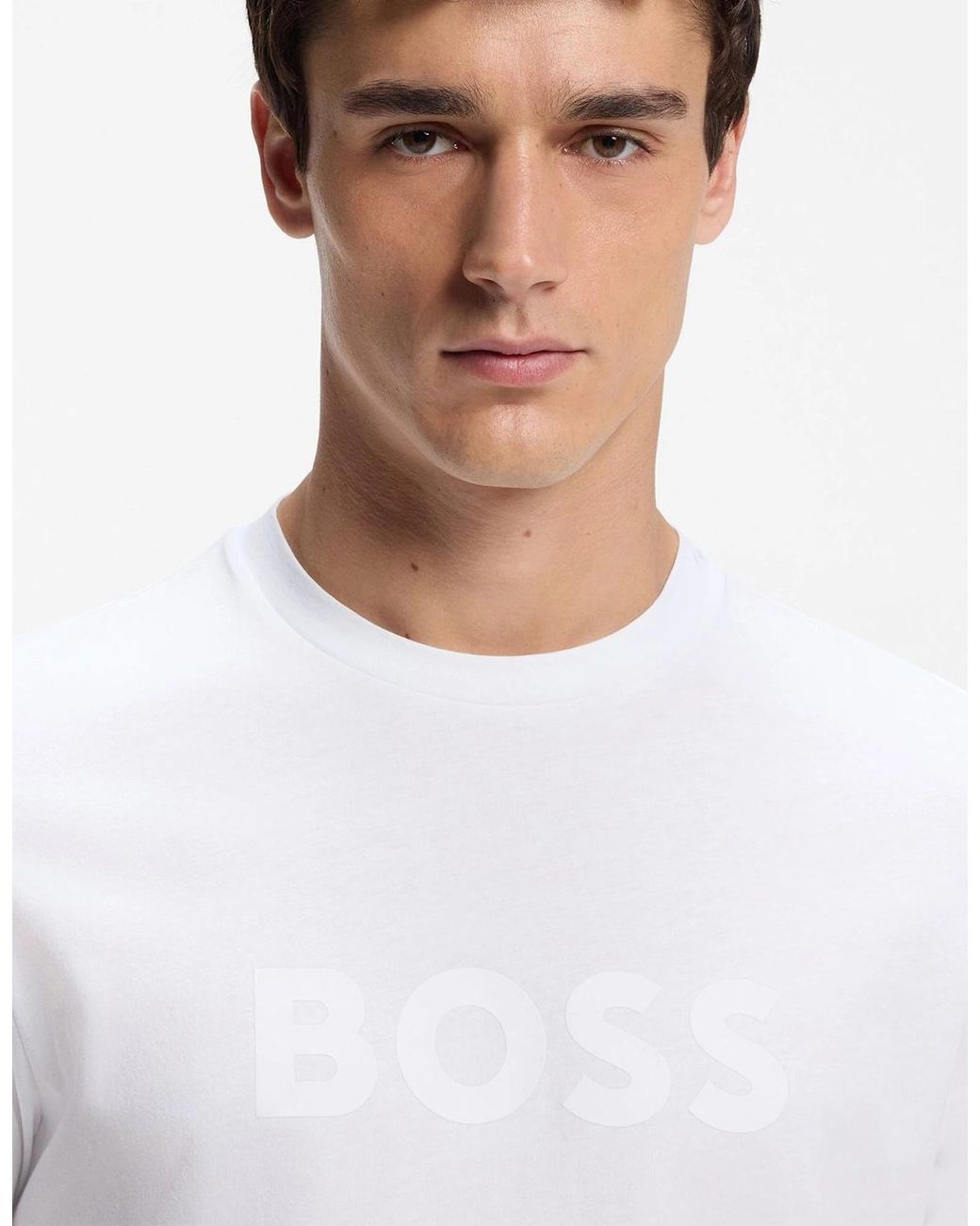 Boss White Boss Te Logo Regular-Fit T-Shirt for men