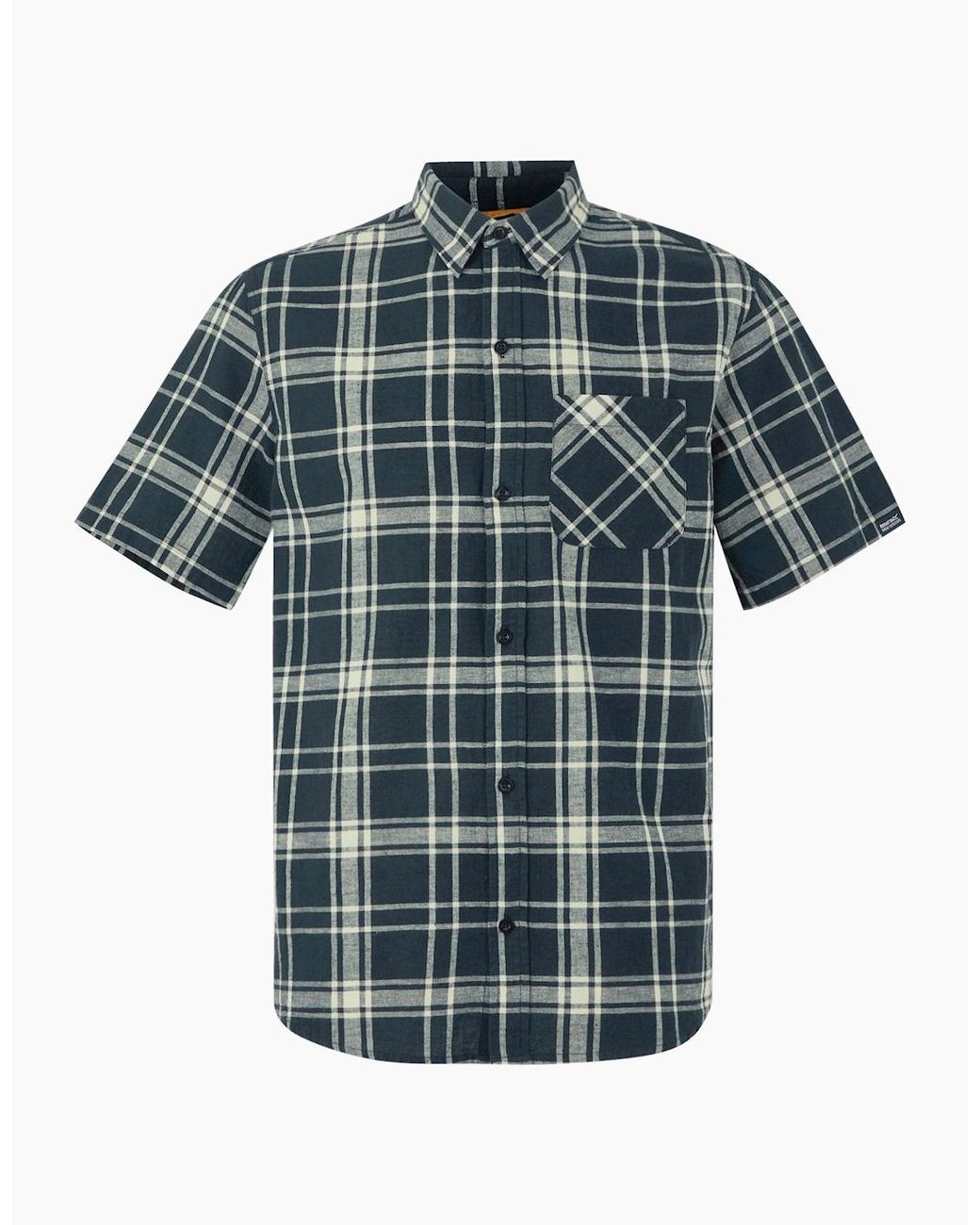 Regatta Blue Loran Short-Sleeved Shirt for men
