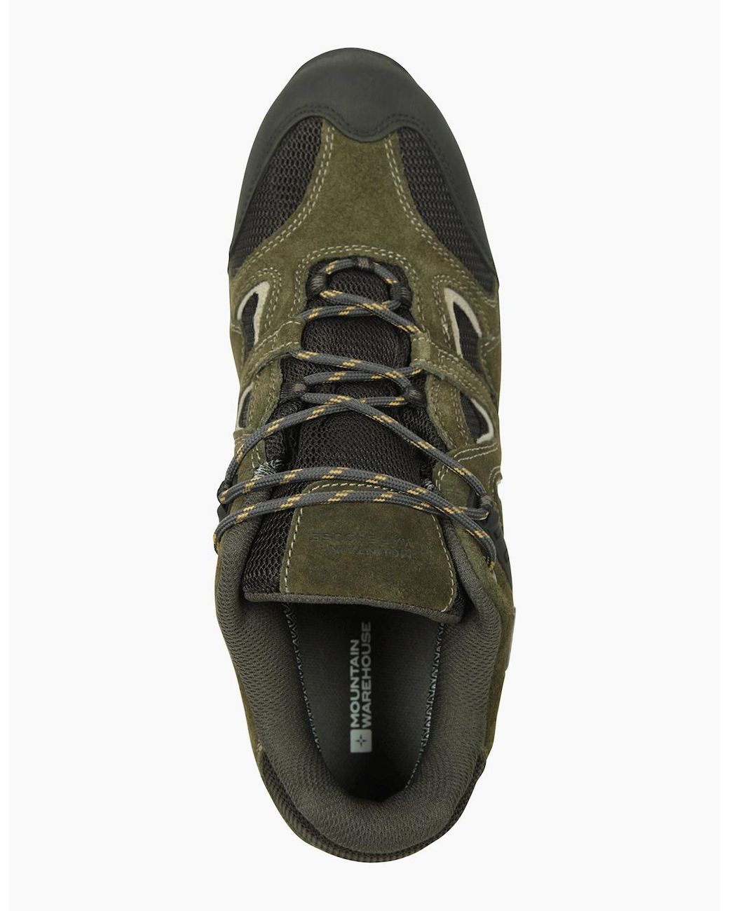 Mountain Warehouse Green Curlews Waterproof Suede Walking Shoes for men