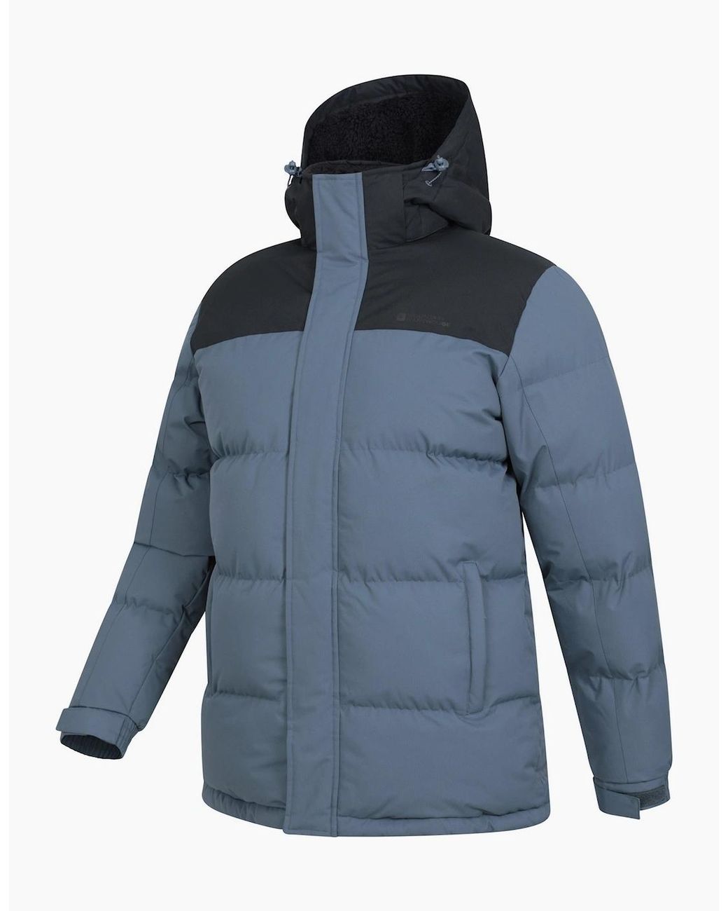 Mountain Warehouse Blue Snow Borg Lined Padded Jacket for men