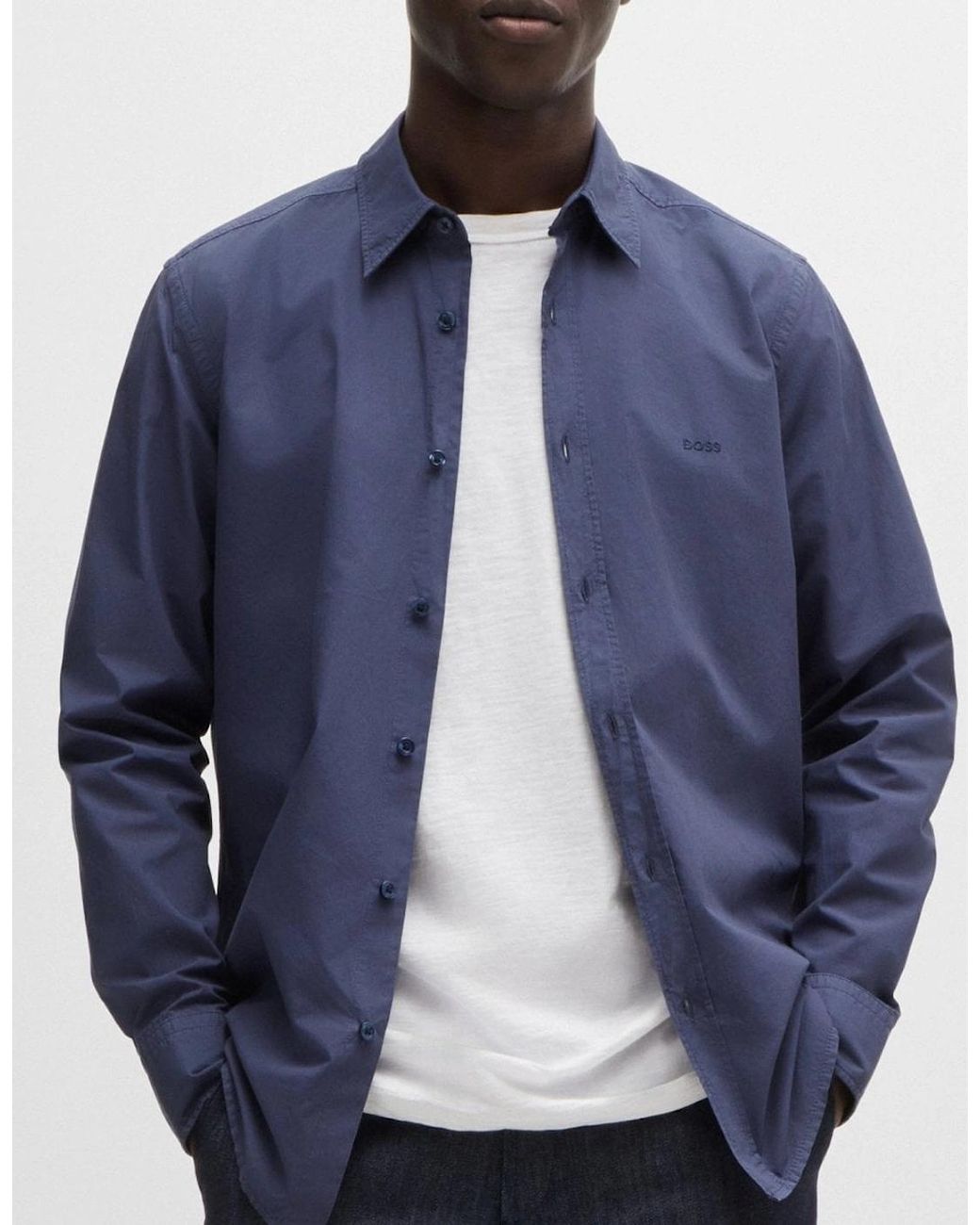 Boss Blue Boss Relegant 6 Regular-Fit Shirt for men