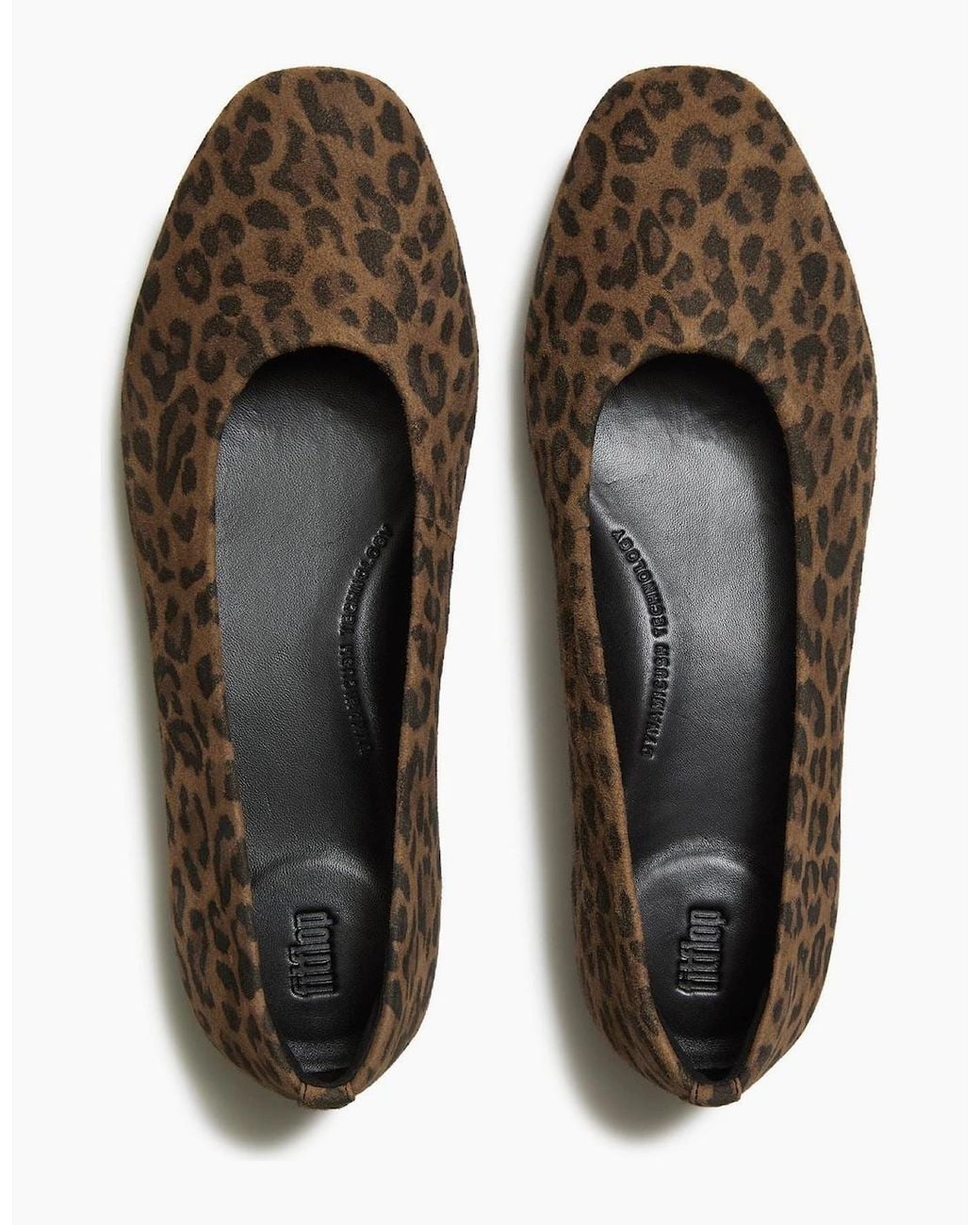 Fitflop Brown Delicato Ballerina Suede Tan/ Flats
