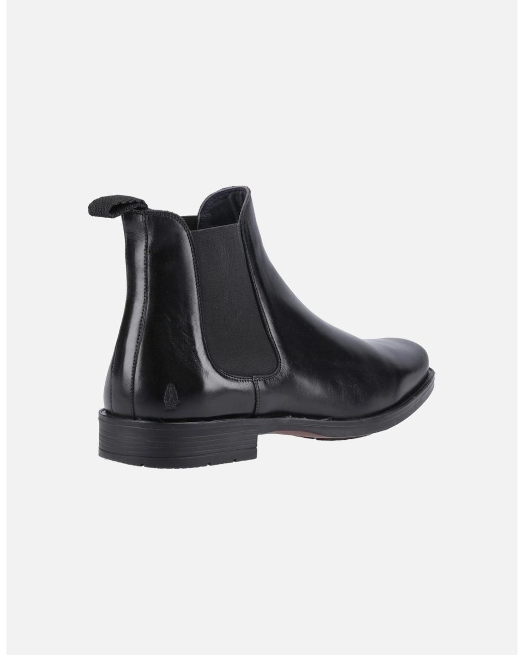 Hush Puppies Black Brennan Leather Boots for men