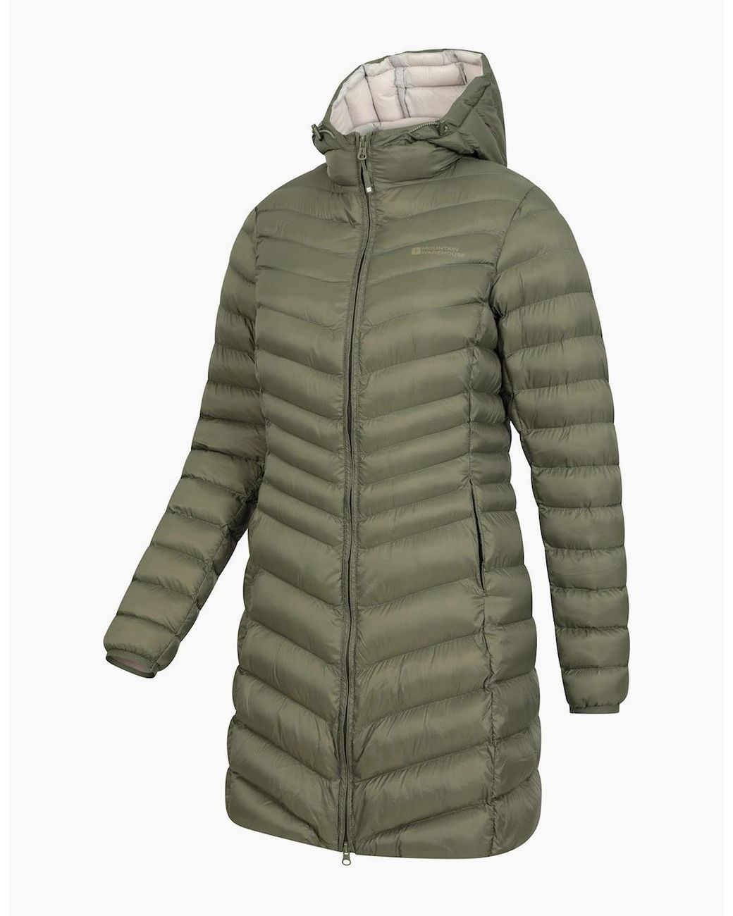 Mountain Warehouse Green Ladies Florence Long Padded Jacket
