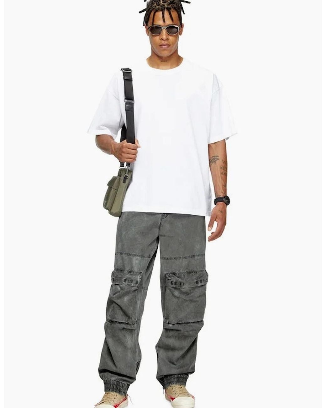 DIESEL White T-Boxt T24 for men