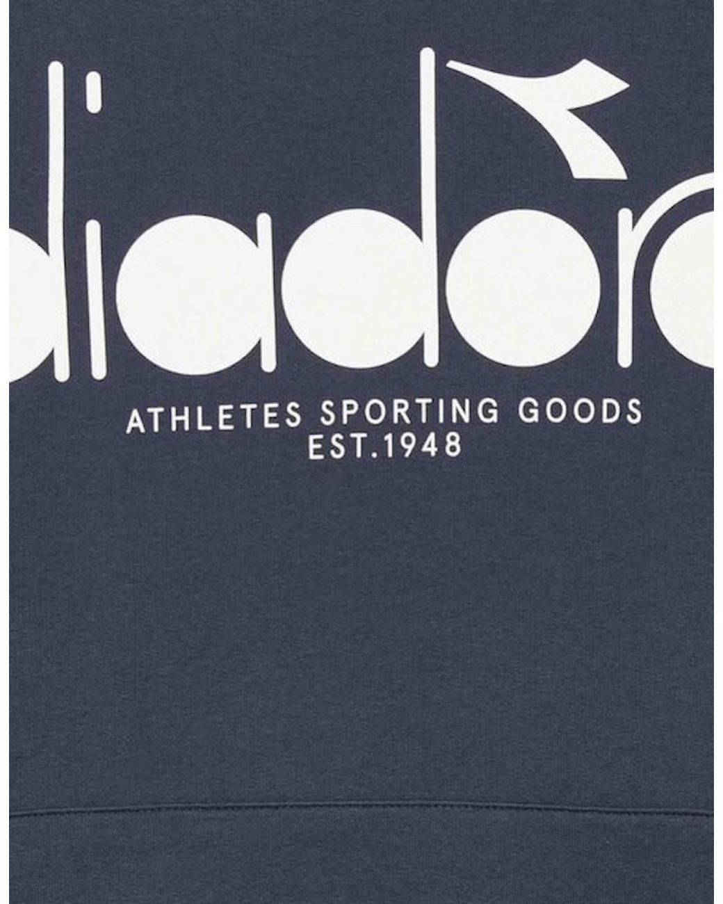 Diadora Blue Logo Denim Hoodie for men