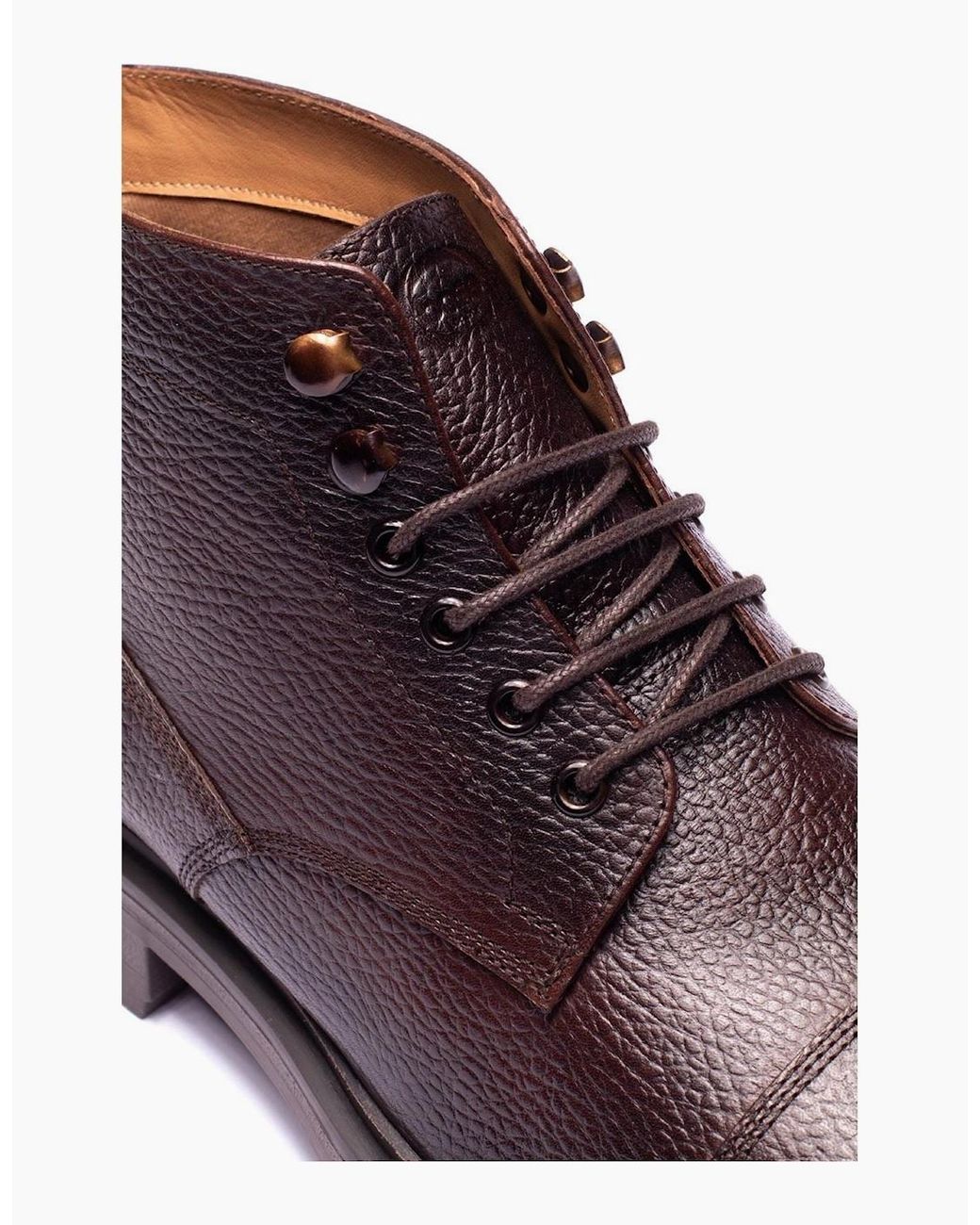 Base London Purple London Mercer Leather Ankle Boots for men