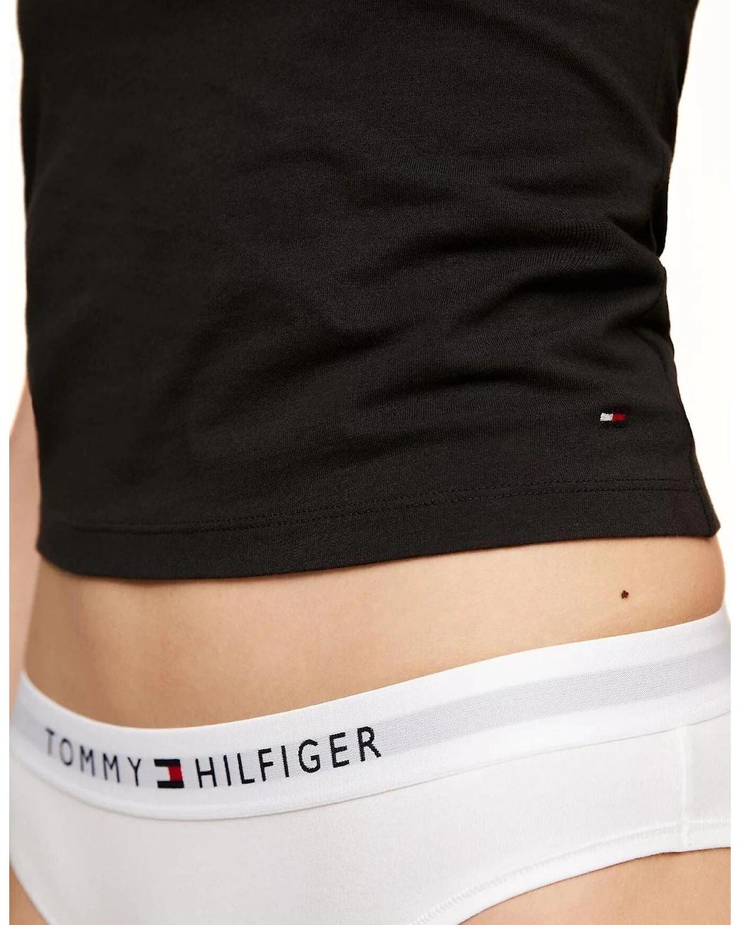Tommy Hilfiger Black 2-Pack Flag Embroidery Camisole Vest Tops, Camel