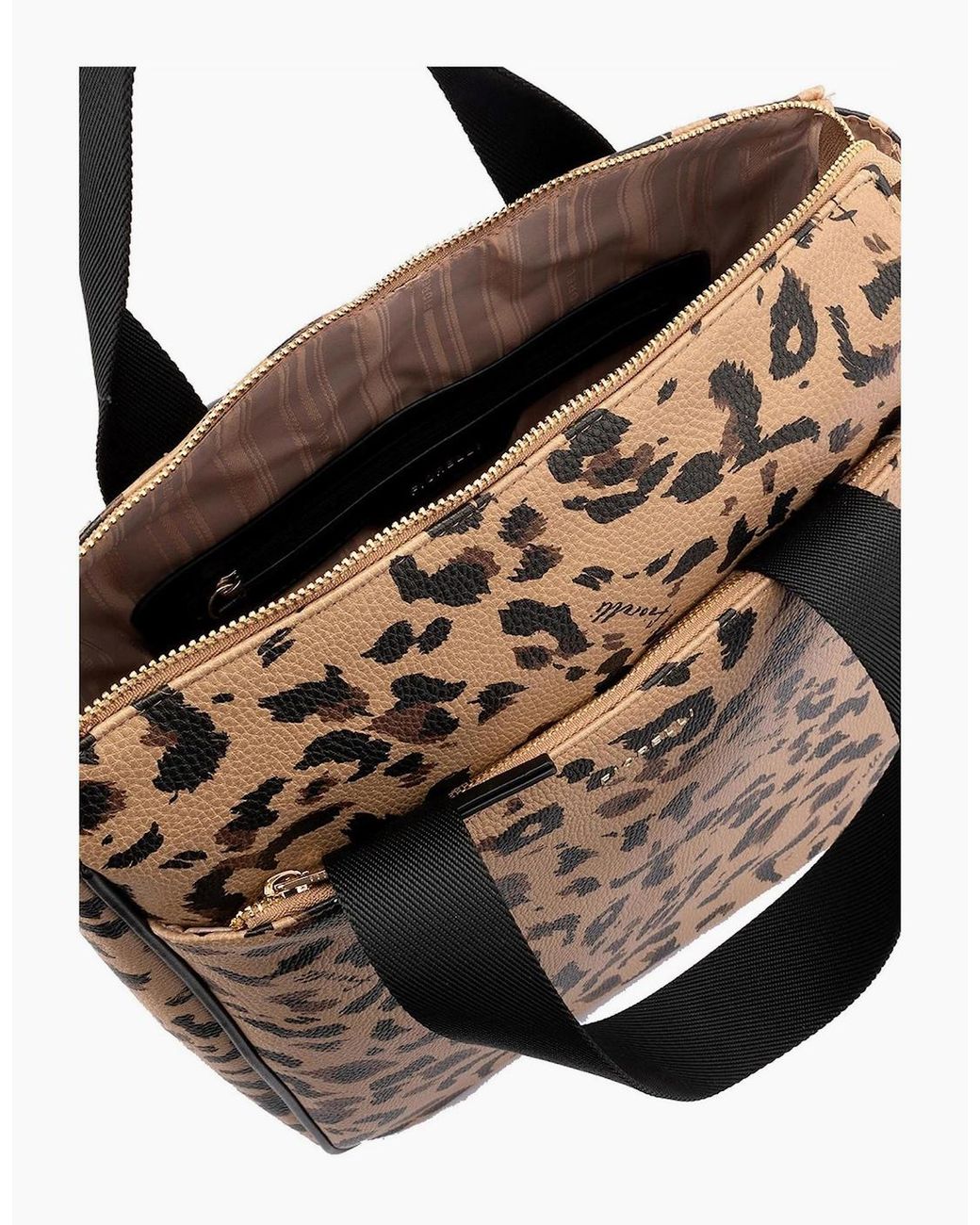 Fiorelli Brown Effie Leopard Patterned Rectangle Shape Backpack