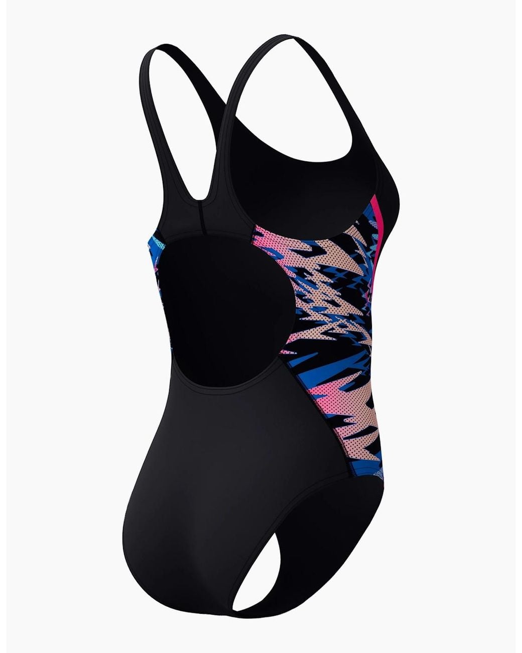 Speedo Blue Ladies Hyperboom Splice Muscleback One Piece Swimsuit