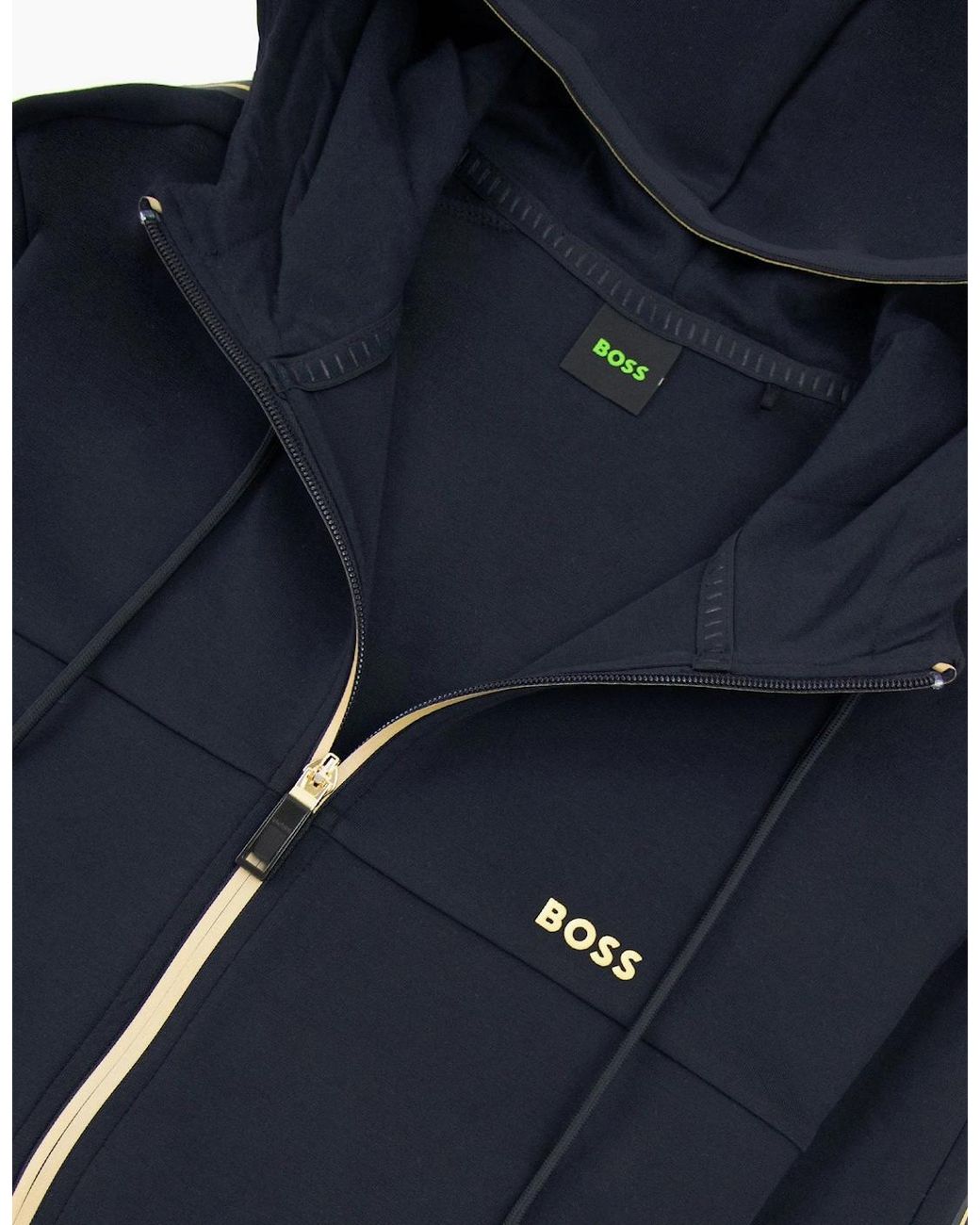 Boss Blue Saggy 1 Hoody Side Stripes for men