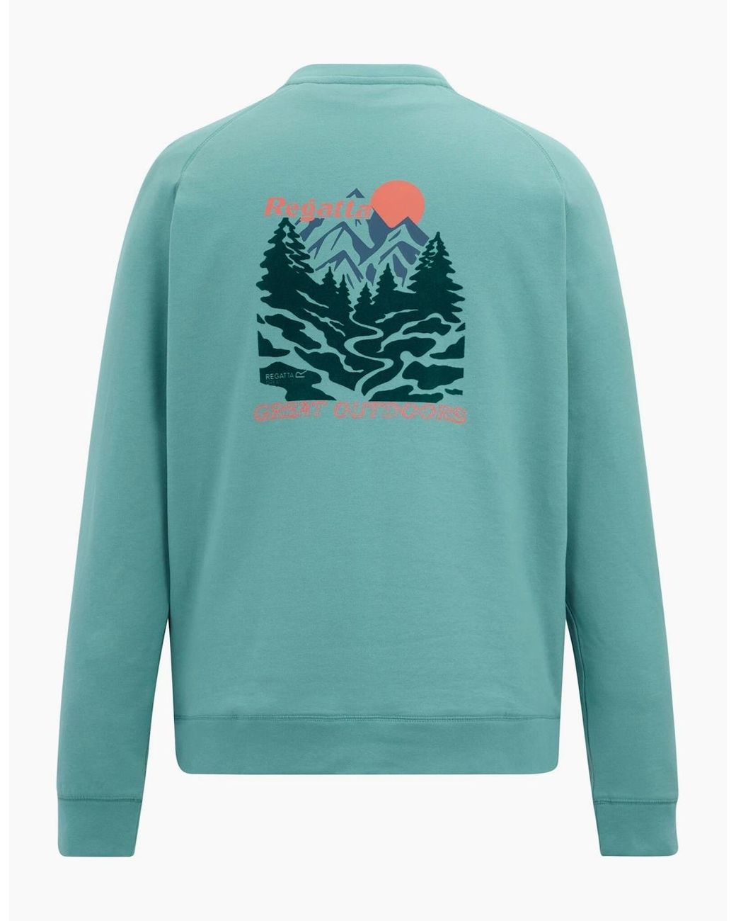 Regatta Blue Nithsdale Back Print Sweatshirt for men