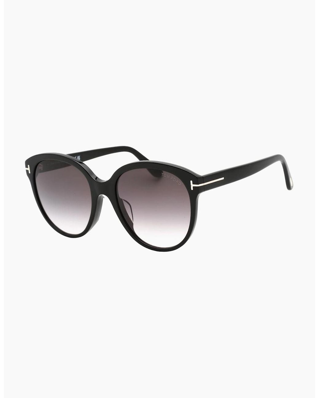 Tom Ford Brown Gradient Smoke Lensed Shiny Plastic Sunglasses