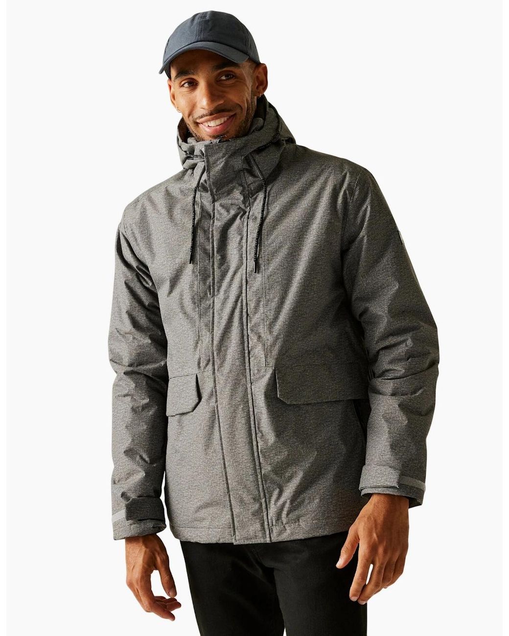 Regatta Gray Sterlings Insulated Waterproof Jacket for men