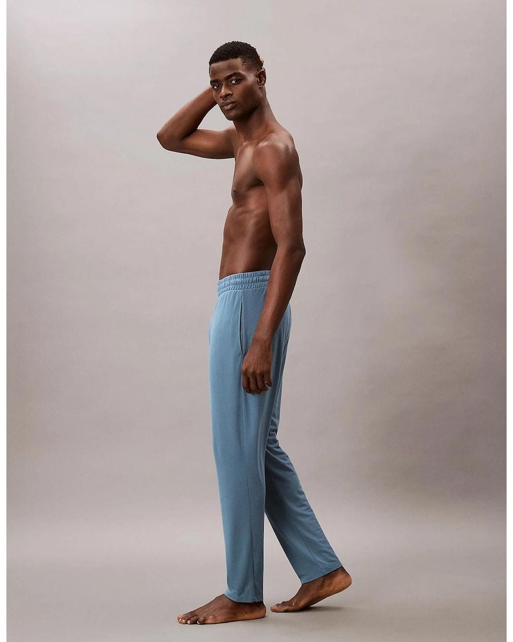 Calvin Klein Blue Sleep Pant Deck for men