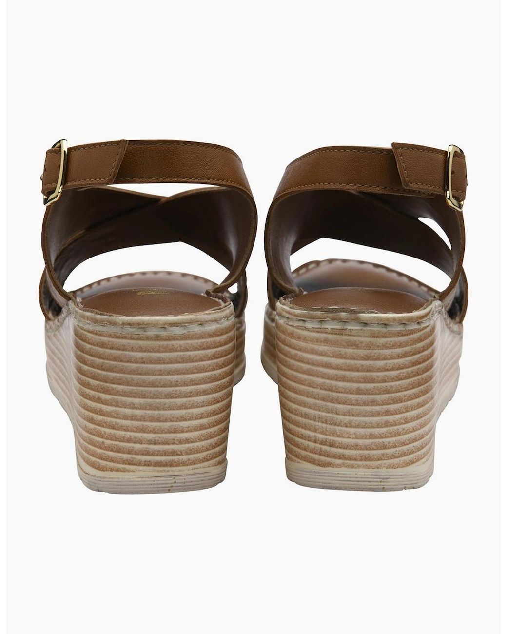 Ravel Brown Branton Wedge Sandals