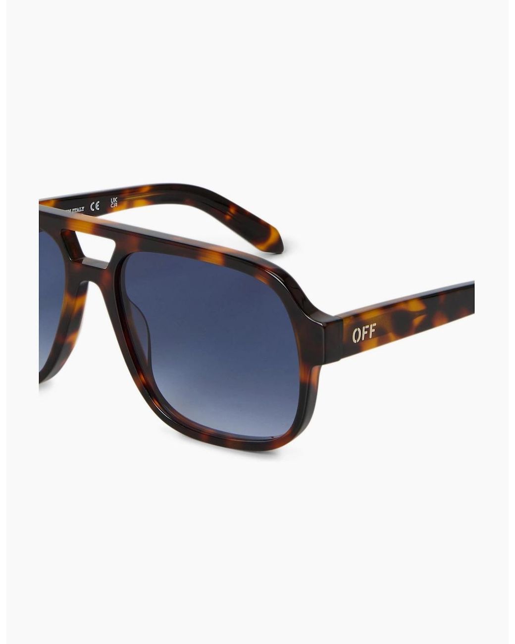 Off-White c/o Virgil Abloh Blue Off Forks Sunglasses for men