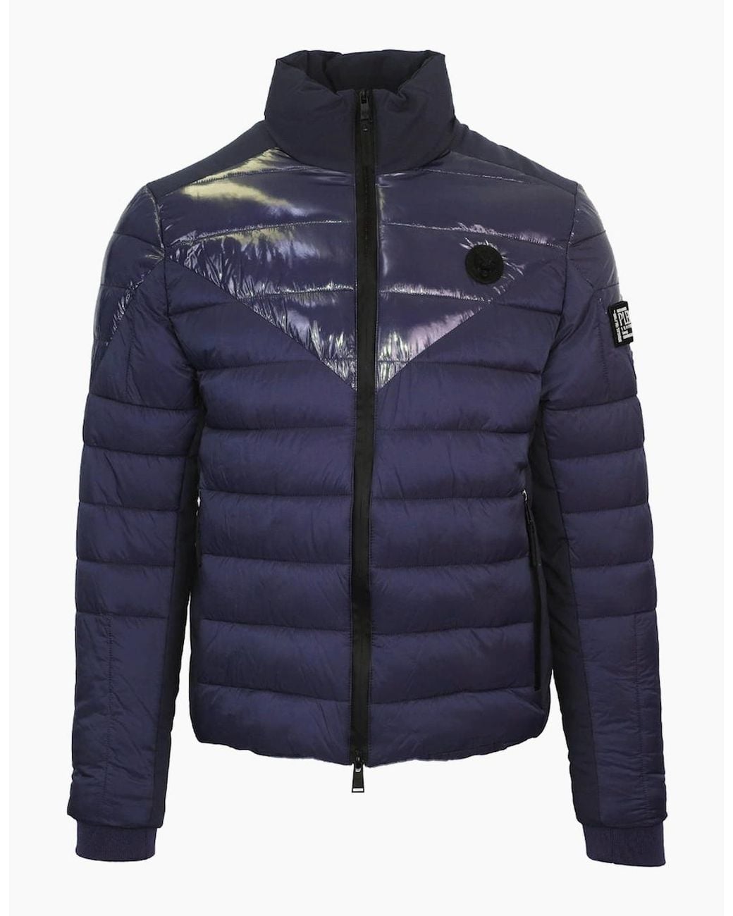 Philipp Plein Blue Plein Sport Plain Quilted Jacket for men