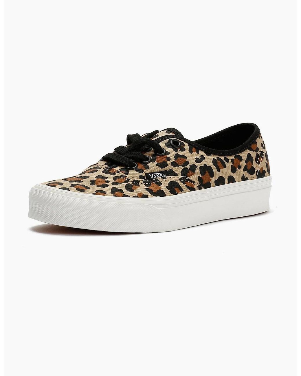 Vans White Authentic Animalier Leopard Trainers